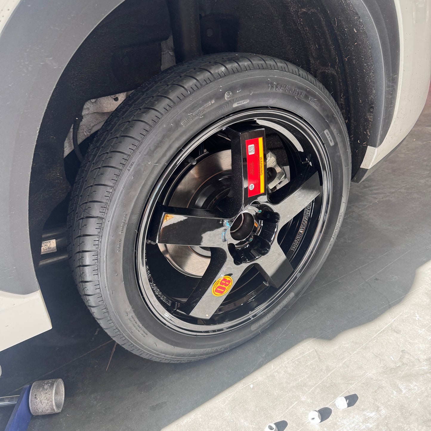 GEELY EX5 Space Saver Spare Wheel Kit - HUB CENTRIC - Braumach Spare Wheel Kit All Models - 2024-2026