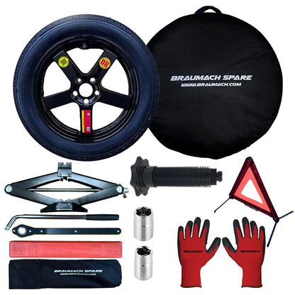 VW TIGUAN Incl R Models Space Saver Spare Wheel - HUB CENTRIC - Braumach Spare Wheel Kit All Models - 2020-2026