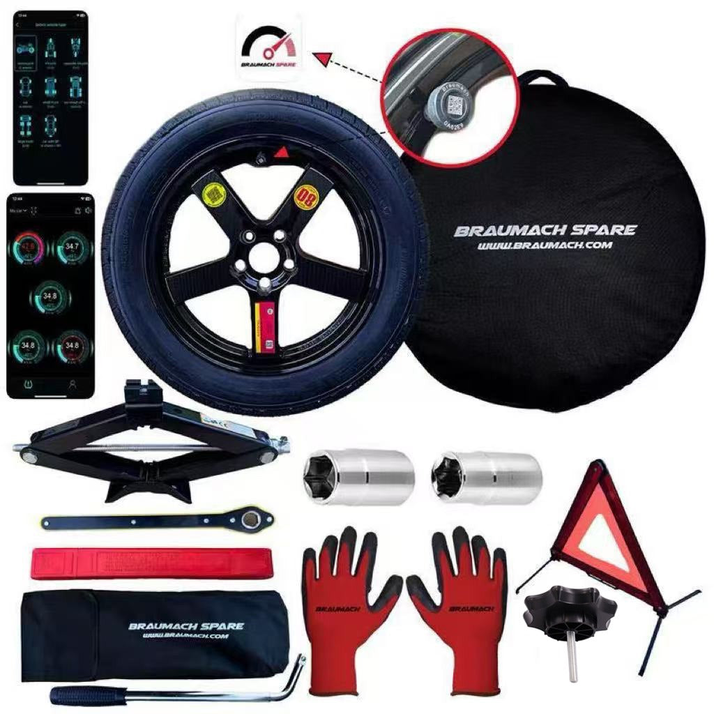 Jaecoo J5 Space Saver Spare Wheel - HUB CENTRIC - Braumach Spare Wheel Kit All Models - 2024-2026